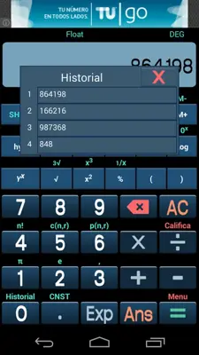 Calculadora Cientifica PRO android App screenshot 3